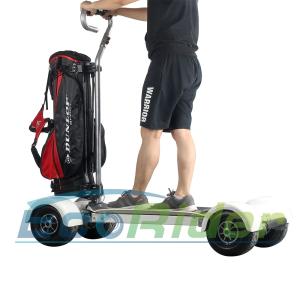 China EcoRider Four Wheel Electric Golf Scooter Skateboard Cart with Ajustable Handle wholesale