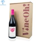 Custom Printing Logo Sale Hot Retail HigH Quality Flat Pack Wine Corrugated