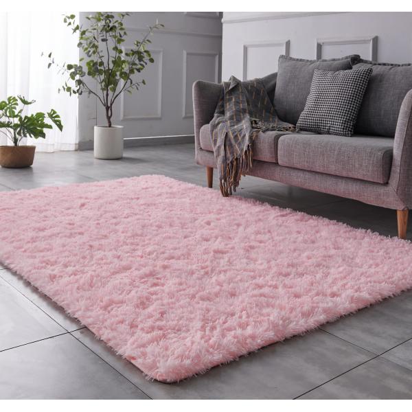 9mm Thick Large Fluffy Shag Living Room Area Rugs for Home Hotel Bathroom and Shower Room