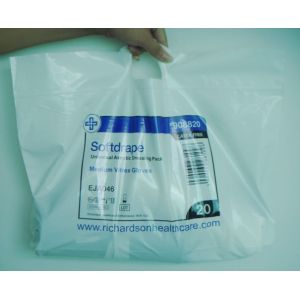 China Gravure Printing Plastic Coloured Patch Handle Ziplock Bag wholesale