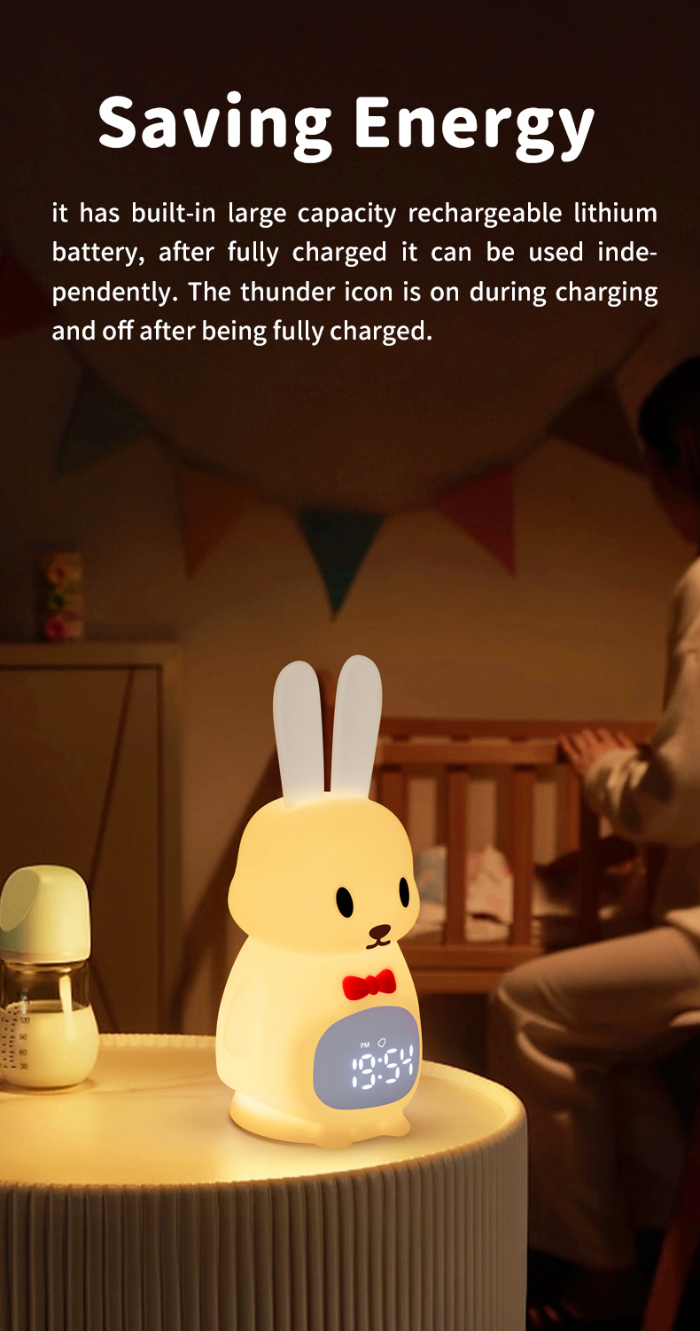 Rechargeable Usb Touch Baby Cute Bunny Night Light Dimmable Led Nigh Light