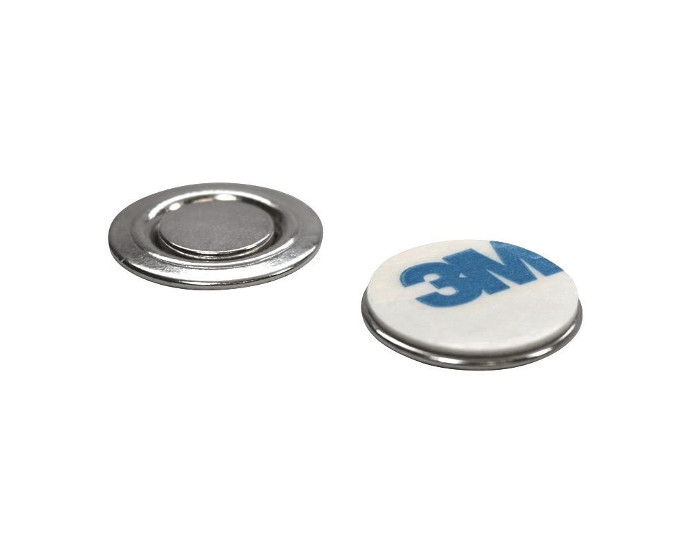 Kellin Neodymium Magnets Magnetics Name Badges Small Round Magnetic Fastener ID Badge Holder with Adhesive