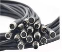 ISO Black Threaded IP67 M8 Waterproof Cable Wire