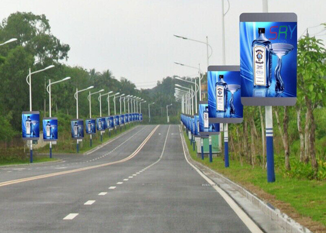 Outdoor Gas Station Advertising Pillar Led Petrol Display Screen Totem Pole Signage