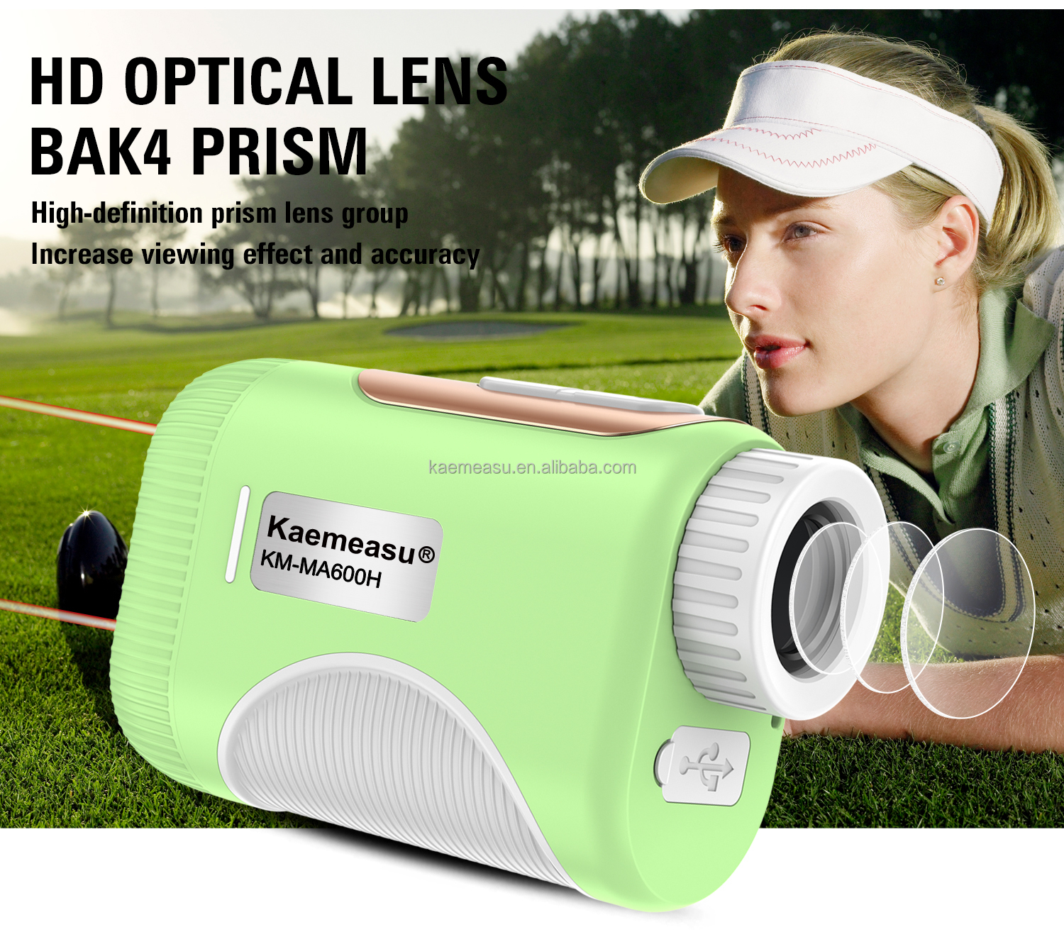 Industrial Grade Golf Laser Rangefinders Binoculars ODM 1200m Professional Golf Slope Scope with 126g Battery