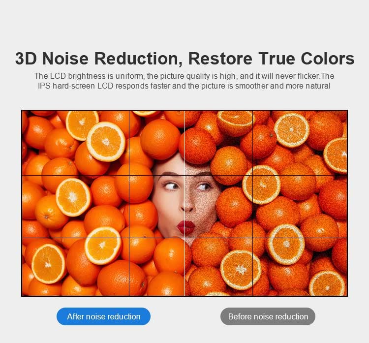 46" Bezel Less LCD Video Wall 8Bits 16.7M Color 14.6KG /13.5KG