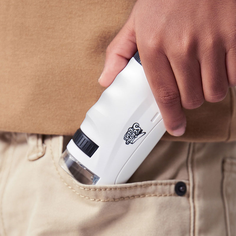 Metal Mini Microscope for Kids' Professional Biological Experiments and Teaching Aids