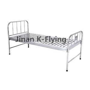 China 304 SS Nursing Home Bed , thick guardrail Hospital Manual Bed wholesale