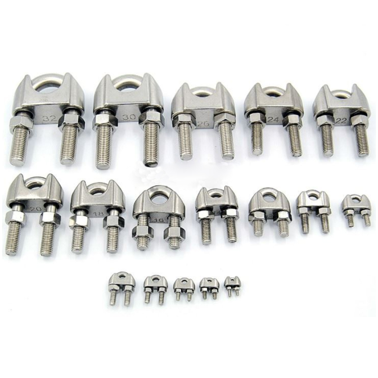 SUS316 Stainless Steel Wire Rope Clamps DIN 1142 ISO9001