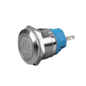 China 19mm Momentary Push Button Switch Waterproof IP66 5 Pin Terminal on sale