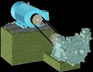 China Electric 1440rpm 3kw Sewage Slurry Mud Pump Low Abrasion 32ZBG-250 wholesale