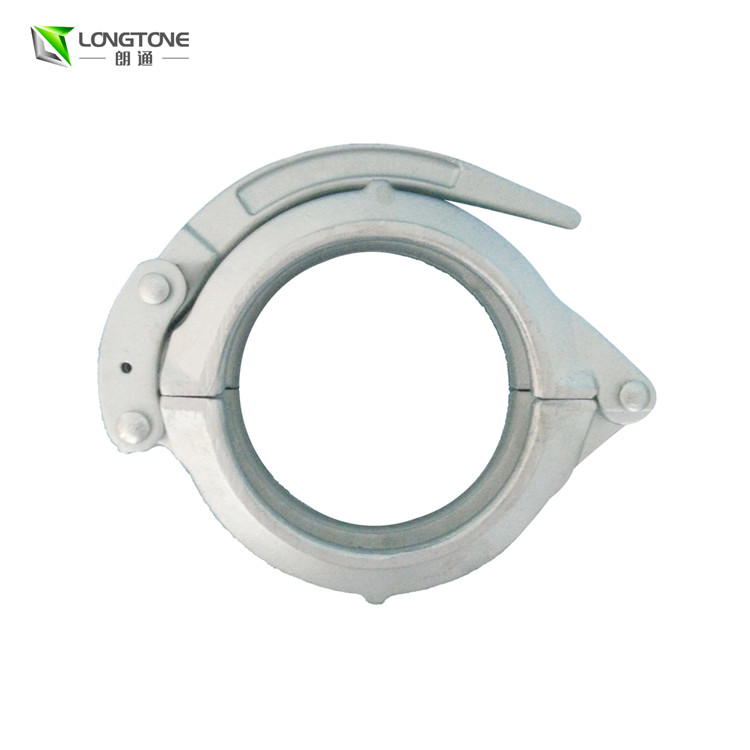 Zinc Color Plated Concrete Pump Clamp Pipe Fittings 5 Inch
