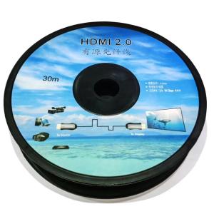 China HDTV cable Without chip 2.0V 4K*2K 18 Gbps Fiber Optic PVC HDTV 4k@60Hz 5M-50M wholesale