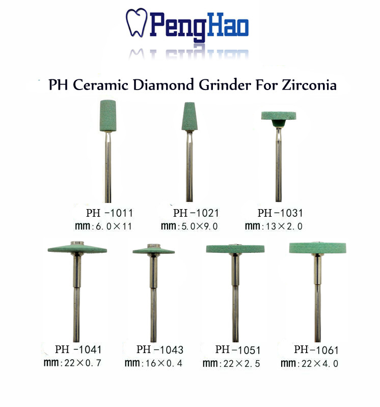 Durable Dental Zirconia Abrasive Tools Ceramic Diamond Abrasives Zirconia Grinder / Burs