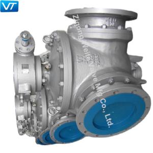 China Multi Port Ball Valve Carbon Steel 16 Inch DN250 3 Way Ball Valve wholesale