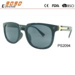 Unisex plastic sunglasses with metal temples, special retro designer stylish,