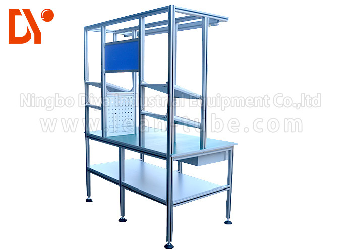 Industrial Aluminium Profile Workbench Equipment Anti - Corrosion Custom Size