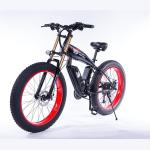 Green Wide Tire Snow Beach Cruiser Electric Bike 26 Inch Wear Resistant