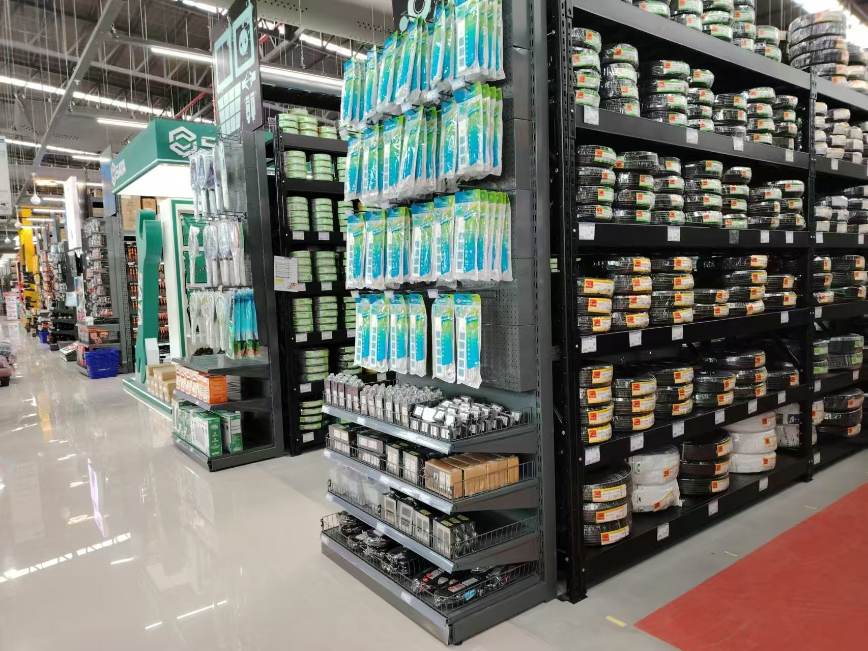 Customized Steel Supermarket Shelves Pallet Racking Adjustable