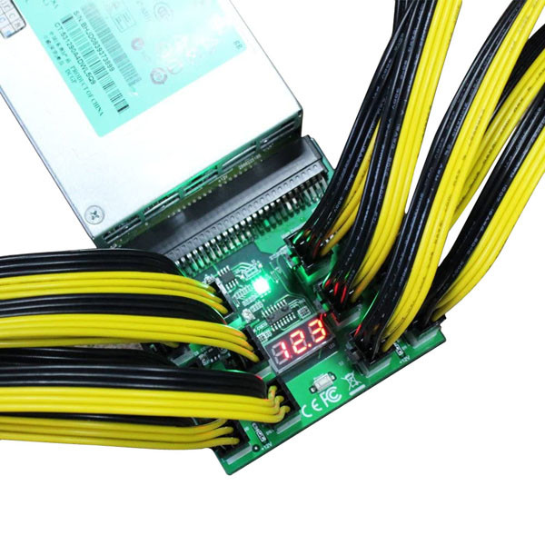 16AWG 6 Pin To 8 Pin PCIE Cable For GPU PSU Breakout Board 50CM Length