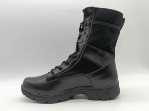China Unisex Ultra Lightweight Outdoor Tactical Boots Black High Top Lace Up wholesale