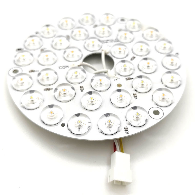 High Lumen 230V 15W 110MM 36V 3CCT Spare Part Ceiling Fan PCB Board Driver Less LED Modules Dimming And Color Adjustment