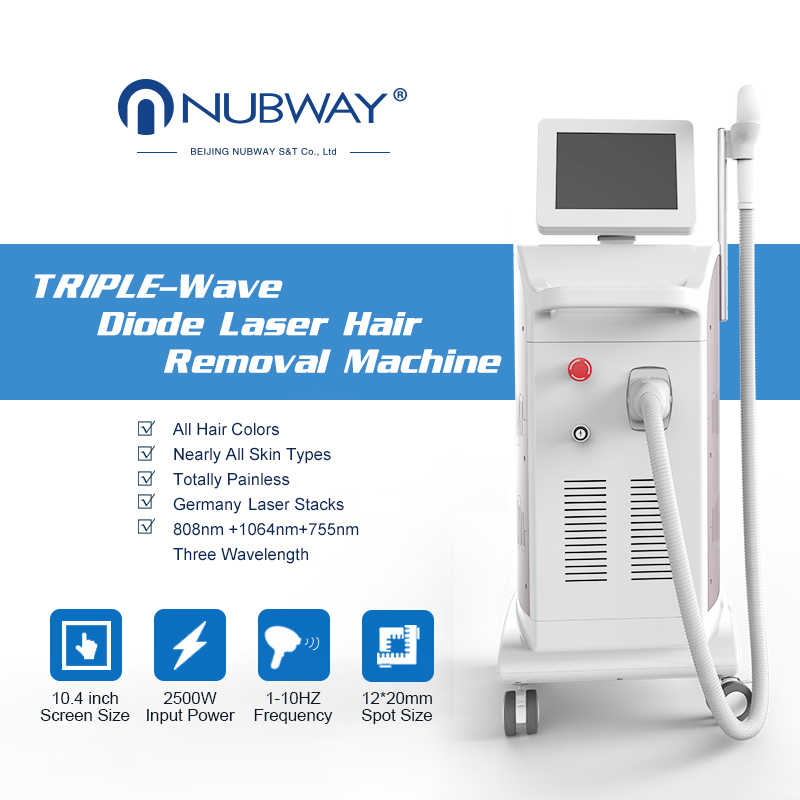 Newest Model FDA Approved Laser hair Removal Machine 755/808/1064nm Diode Laser Hair Removal For Spa