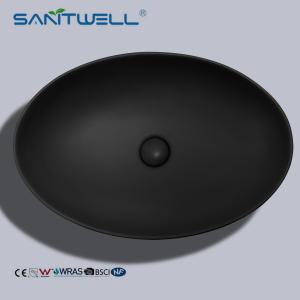 China Chaozhou Popular Models Matt Black Art Above Counter Basin Wash Basin Ceramic Basin wholesale