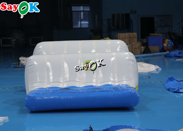 6x2x1.1mH White Airtight Inflatable Water Float Wave Track Inflatable Water Parks