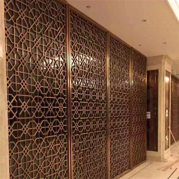 construction building stainless steel dubai room divider screen metal work