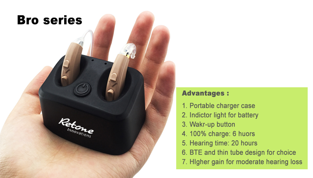 Power Bank Bluetooth Hearing Aids Self-Fitting Deaf Amplifier