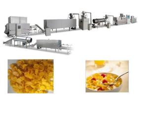 China Crispy Corn Flakes Production Line , SS Material Breakfast Cereals Making Machine wholesale