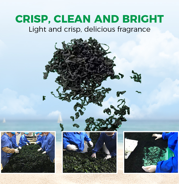 Normal Ingredients Laver Variety Dried Seaweed 1Kg Freeze Dried Wakame 100% Dried Cut