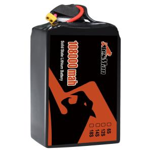 China Solid State Drone Battery 106000mAh 22.2V 6S 12S 14S 24S Burst 10C for Professional FPV Drone wholesale