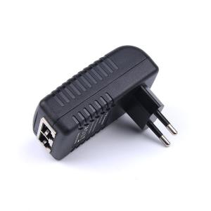 China Wall Plug 12v 2a 24w POE Ethernet Adapter 240VAC For Routers wholesale