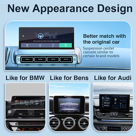 Hot Sale 11.3 Inch 4K Dashcam Carplay Touch Screen With Wireless CarPlay Android Auto Multimedia Auto Radio Support GPS WIFI Bluetooth