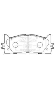 China Toyota Camry 2.0L/2.4L Ceramic Toyota Camry Front Brakes Replacement D1293/D1222 04465-06080 wholesale