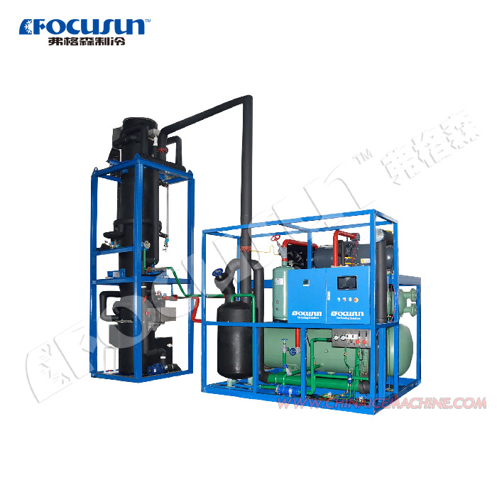 Focusun 1T 2T 5T 10T 15T 20T 25T 30T Automatic Tube Ice Making Machine for Industrial