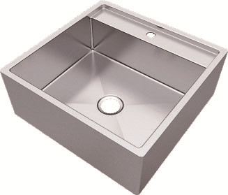 20 Inch Stainless Steel Vessel Sinks , Bathroom Sink Vanity Unit With Pop - Up Drain