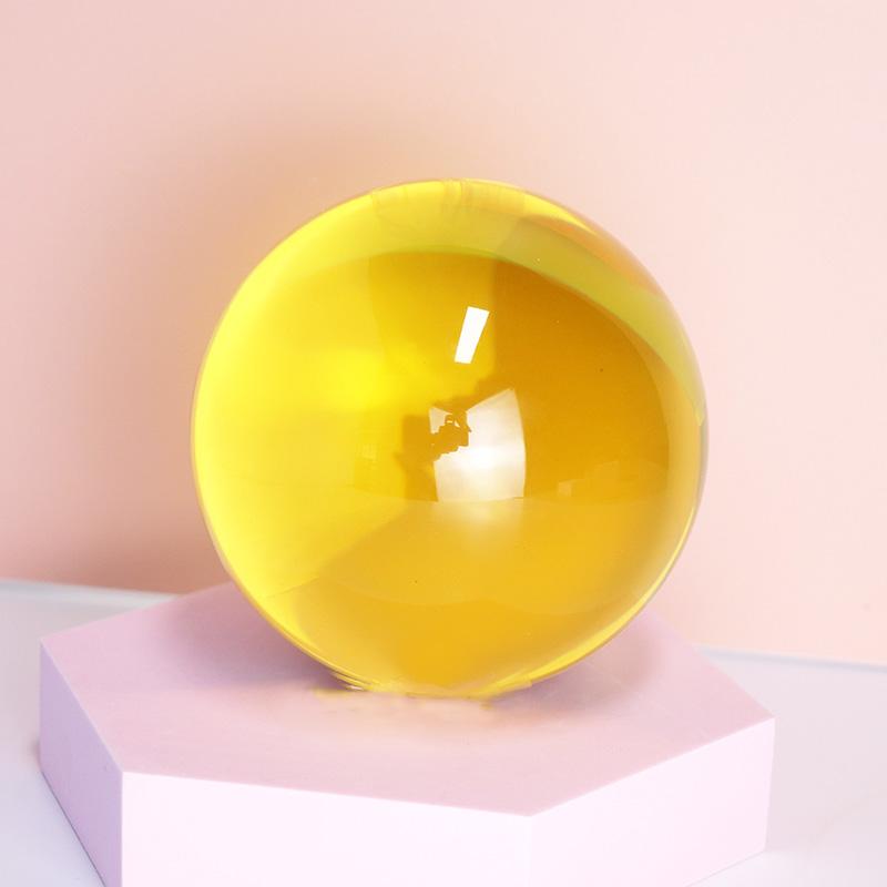Factory wholesale colored solid resin ball 70mm/80mm/90mm/100mm transparent clear acrylic balls