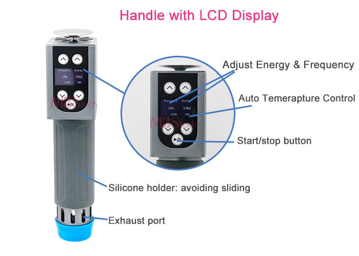 5mj Focused Therapy ED Electromagnetic Shockwave Equipment