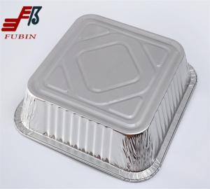 China Disposable Square Foil Trays Alloy 8011 Aluminium Takeaway Trays wholesale