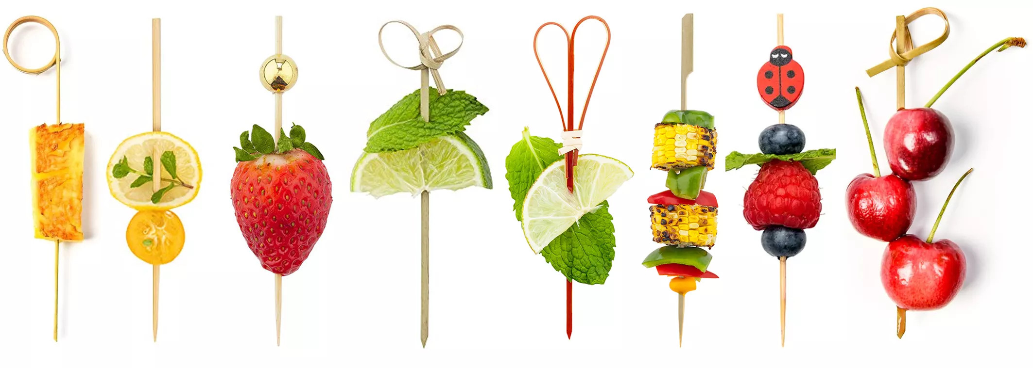 Disposable Bamboo Thick Small Wooden Skewers 9cm Paddle stick
