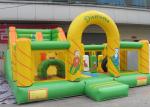Small Cartoon Theme Inflatable Fun Island , Inflatable Playground With Giant