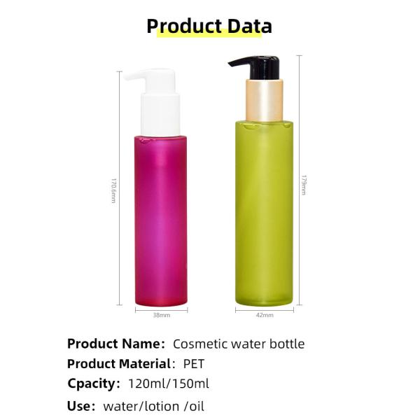 120ml 150ml PET Bottle For Makeup Remover Oil Cleansing Packaging