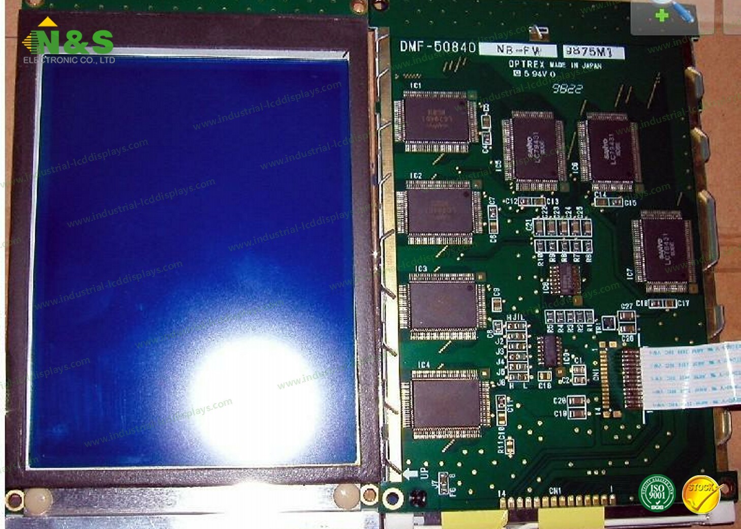 Outdoor 4.7 Optrex TFT LCD Screen DMF5001NF-AAE-AW , Transparent Monochrome LCD Display Module