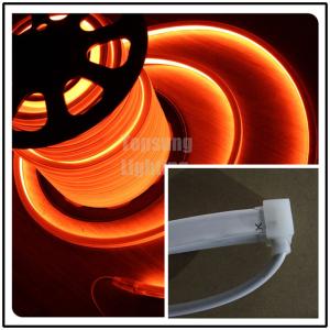 China AC110v orange square flexible led neon strip rope light 16x16mm for shop decoration IP68 wholesale