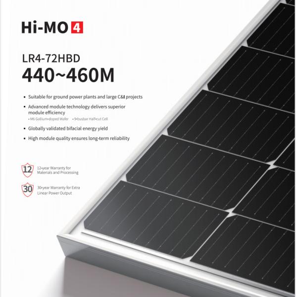 Dual Glass LONGi PV Modules AKS Longi Himo 4 LR4-72HBD Harf Cell