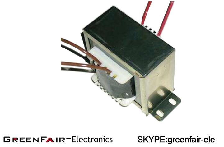 Single Phase Center Tapped Transformer , UL Lead Wire Linear Transformer