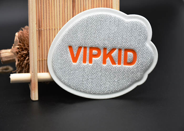 Debossed Shiny Pressed TPU printed label Custom Logo For Garments